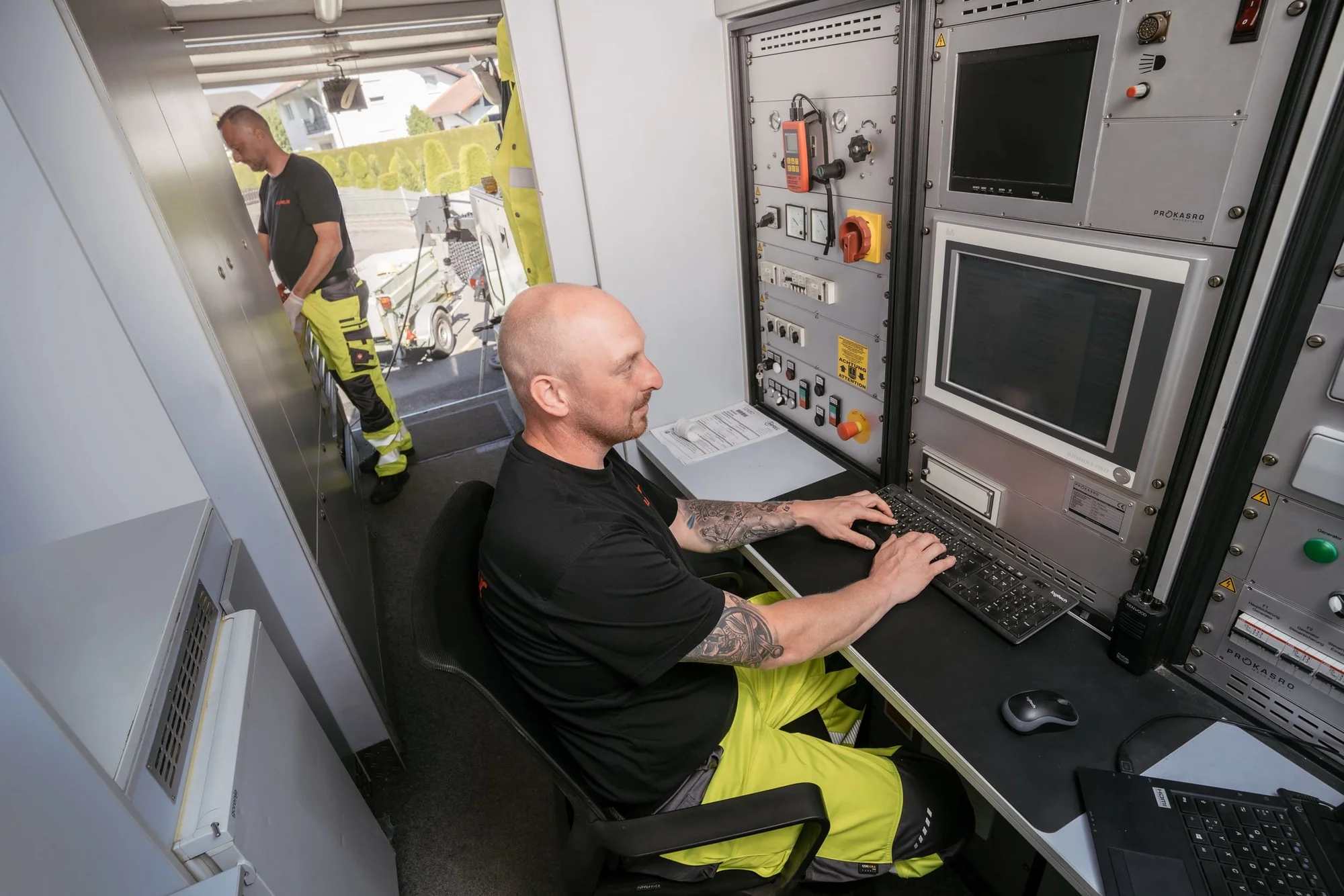 Saugbagger Amberg im Einsatz